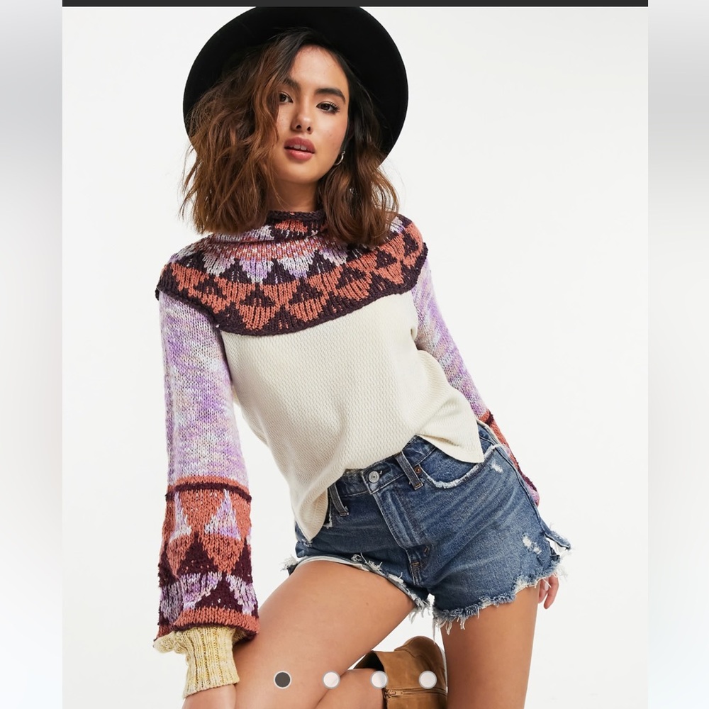 EUC Free People Swit the small sweater